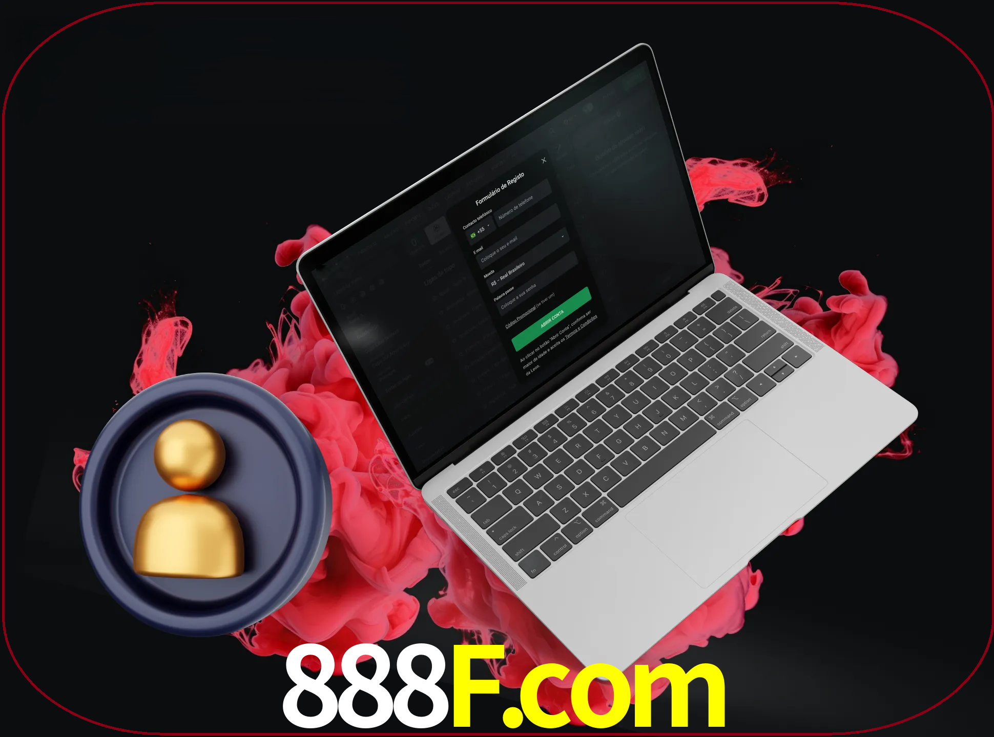 No cabeçalho do site 888f, clique no botão que o levará a um formulário especial onde terá de introduzir as suas informações actuais.